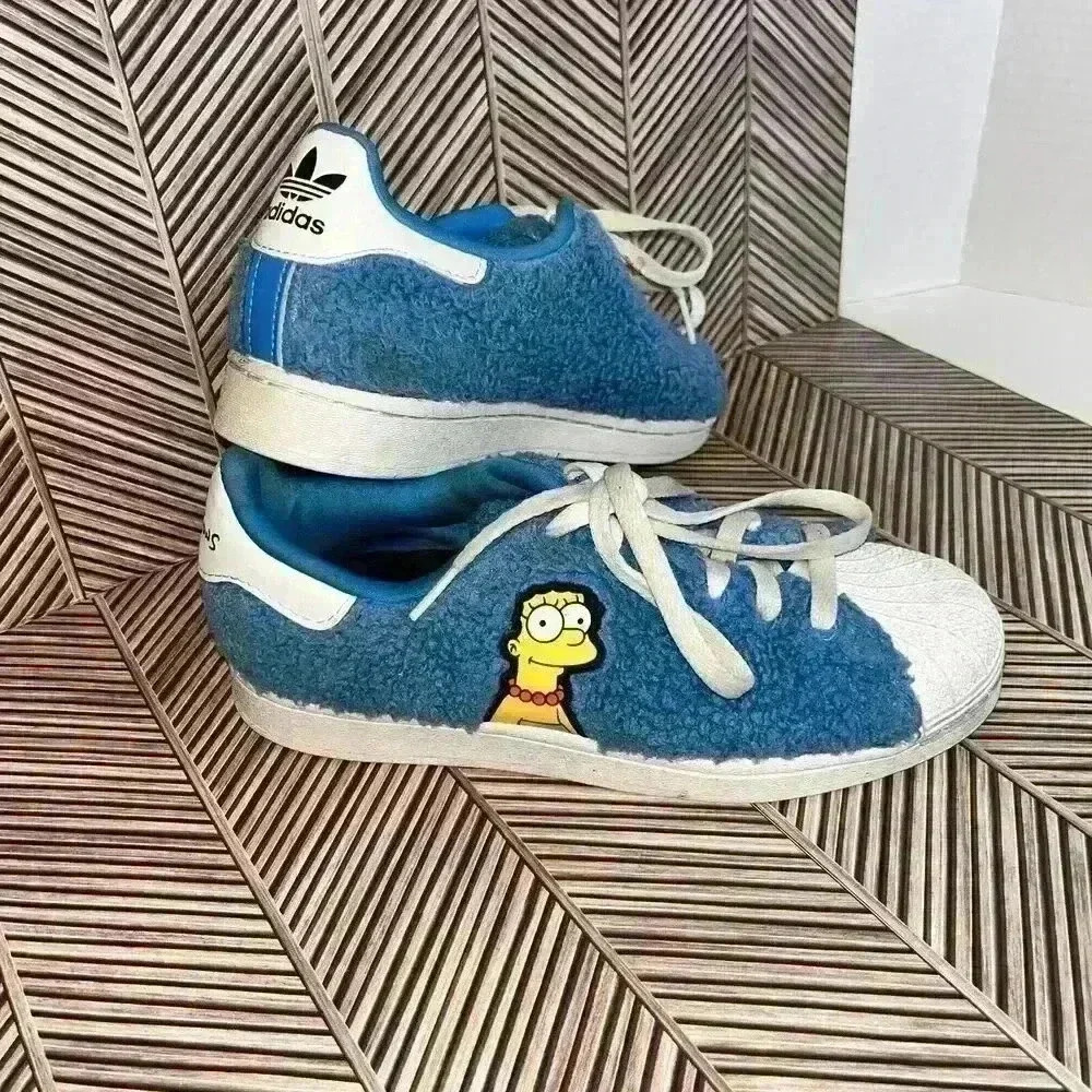 Size 5.5 Adidas The Simpsons Marge Superstar Shoes Kids Pre-owned
